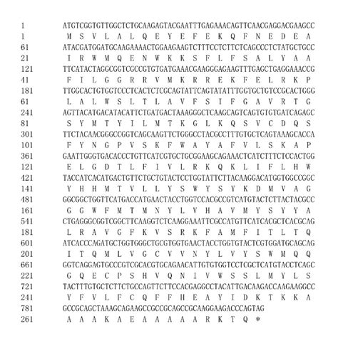 Nucleotide And Deduced Amino Acid Sequences Of The Elongation Of Very