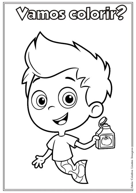 Desenho Bubble Guppies Para Colorir