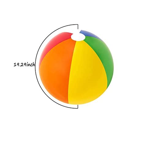 Beach Balls 3 Pack 20 Inch Inflatable Beach Balls Rainbow Beach Balls