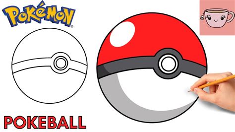 How To Draw A Pokeball Pokemon Easy Step By Step Drawing Tutorial