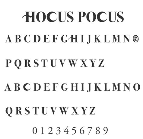 Hocus Pocus Font Dafont Free