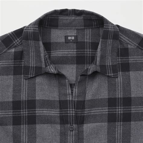 Women Light Flannel Checked Long Sleeved Shirt