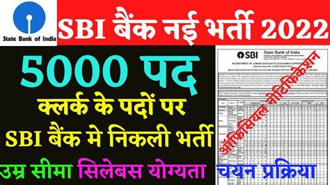 Sbi Clerk New Vacancy 2022 Sbi Clerk Salary Sbi Clerk Syllabus 2022 Top