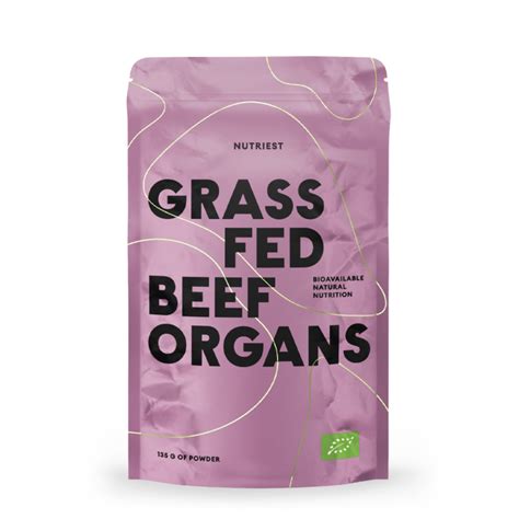 Grass Fed Beef Organs Pulbere Liofilizata Bio 135g