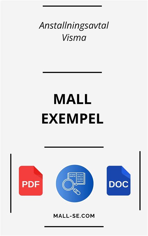 Anställningsavtal Visma Mall Exempel