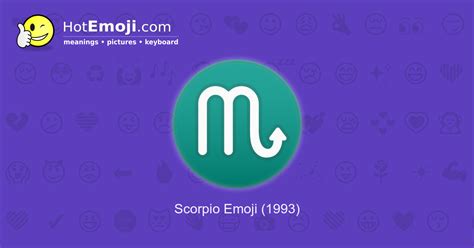 ♏ Scorpio Emoji Meaning with Pictures: from A to Z