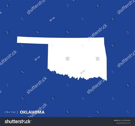 Us States Map State Oklahoma Vector Stock Vector (Royalty Free ...