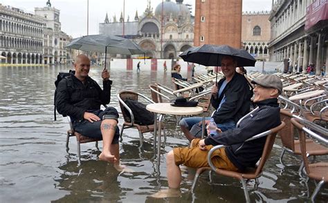 Fen Meno Acqua Alta Alaga Veneza Mundo Fotografia