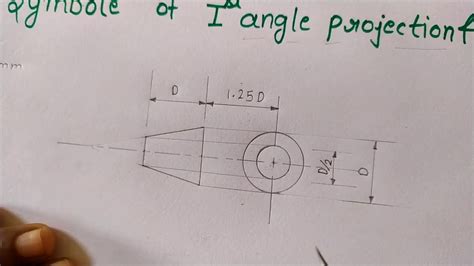 How To Draw Third Angle Projection Symbol - Design Talk