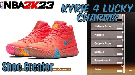 How To MAKE Kyrie 4 Lucky Charms In NBA 2K23 Shoe Creator YouTube