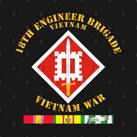 18th Engineer Brigade Vietnam - Vietnam War w SVC - 18th - T-Shirt ...