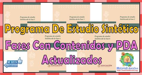 Programa De Estudio Sint Tico De Las Fases Con Contenidos Y Pda