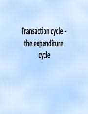 Week Docx Expenditure Cycle Week Accg Overview Of Chapter