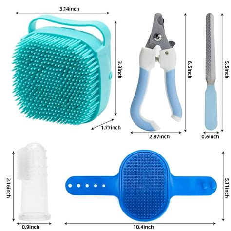 Hongchun Bath Brush For Dogs Soft Silicone Pet Shampoo Comb Shower