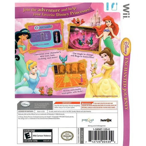 Disney Princess Enchanted Journey Nintendo Wii Jogo M Dia F Sica