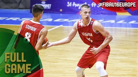 Bulgaria V Portugal Full Game Classification FIBA U16 European