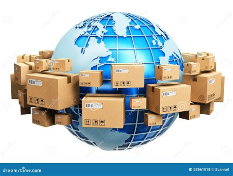 global shipping concept stock illustration image