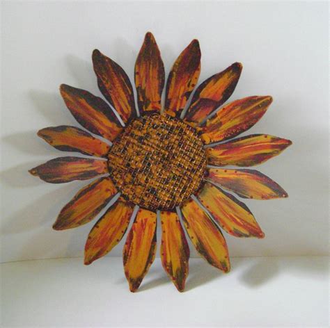 Metal Sunflower Wall Art Sunflower Wall Art Metal Yard Art