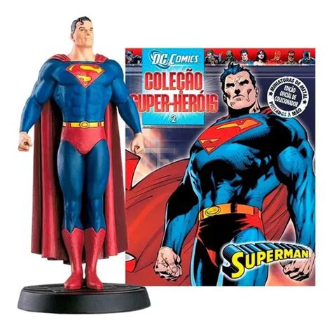 Superman Miniatura Metálica Colecionável Fascículo