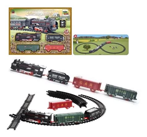 Trem Trenzinho Locomotiva De Brinquedo Pista Presente Mercadolivre