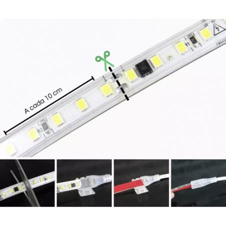 Fita Led V Liga O Direta Luselamp W M X Smd Corte De