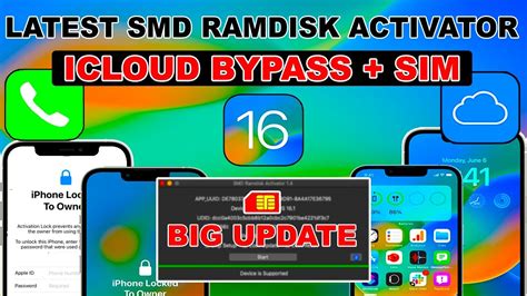 NEW SMD Activator ICloudBypass IOS 16 With Sim Unlock ICloud