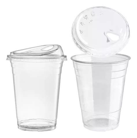 Vasos Pet 16 Oz Para Frappe Con Tapa Boquilla C 100pz Envío gratis