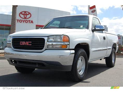 2000 Summit White Gmc Sierra 1500 Sle Regular Cab 4x4 8255438