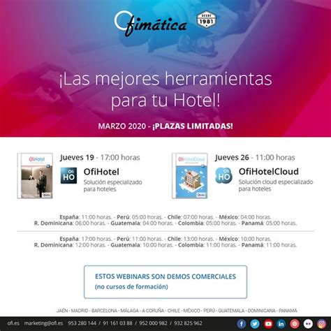 Webinars hoteles mar20 19 26 Mañana y la próxima semana Flickr