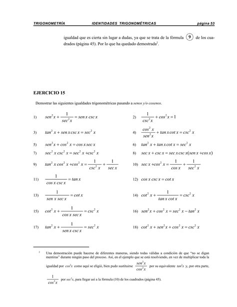 Identidades Trigonometricas Pdf Descarga Gratuita