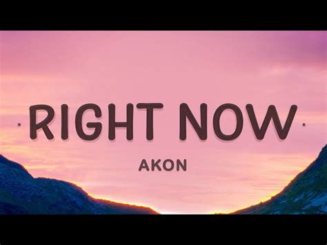 Akon Right Now Album Cover