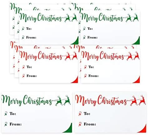 Amazon Jijacraft Christmas Tags Christmas Sticker Labels For