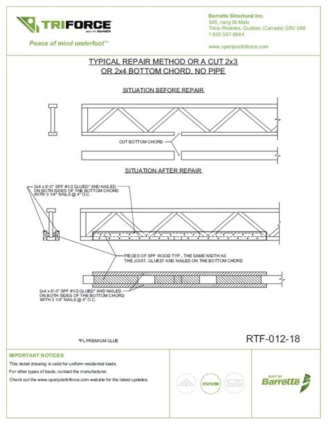 Joist Repairs And Proper Strongback Installation Triforce®