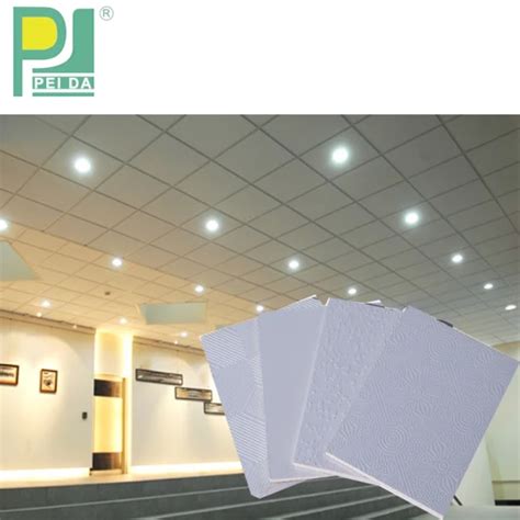 2X4 Ceiling Double Sided Laminate Gypsum Plaster Boards For Ceilings