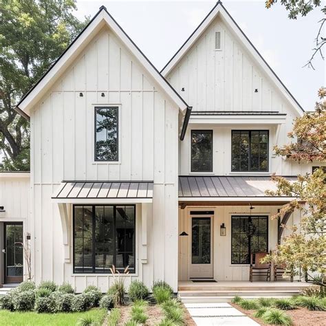 White Board And Batten Exterior House In White Exterior