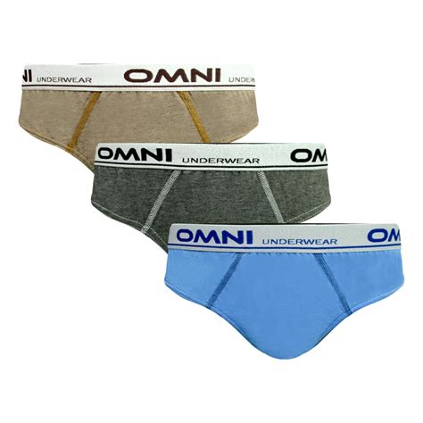 Omni By Soen Mens 3in1 Aluminum Cotton Bikini Outside Briefs Shopee