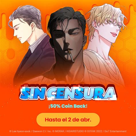 LEZHIN ES On Twitter SIN CENSURA 50 De Coinback Solo En Lezhin ES