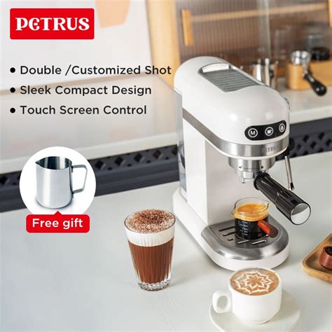 Petrus Pe Espresso Coffee Maker Compact Coffee Machine Bar W