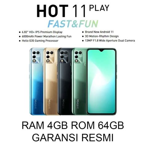 Jual Infinix Hot 11 Play Garansi Resmi Di Seller MetaCore Official