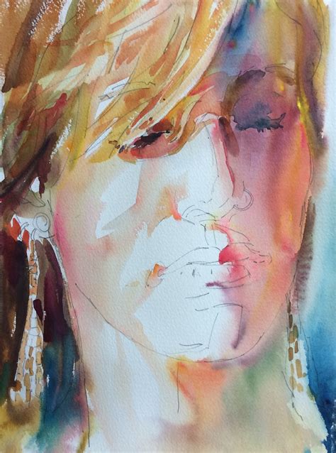 David Lobenberg Three Recent Watercolor Portraits