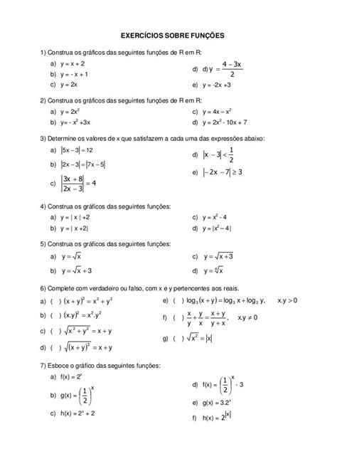 Mat Funcoes 002 Exercicios