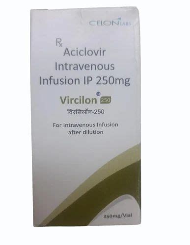 Aciclovir Intravenous Infusion Ip Mg Packaging Size Ml In