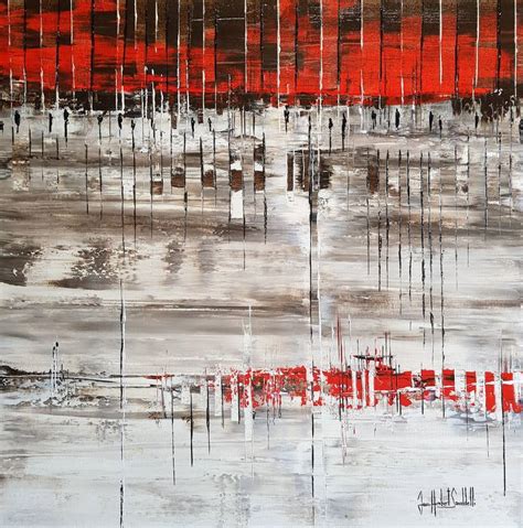 Red Landscape Painting By Jean Humbert Savoldelli Saatchi Art