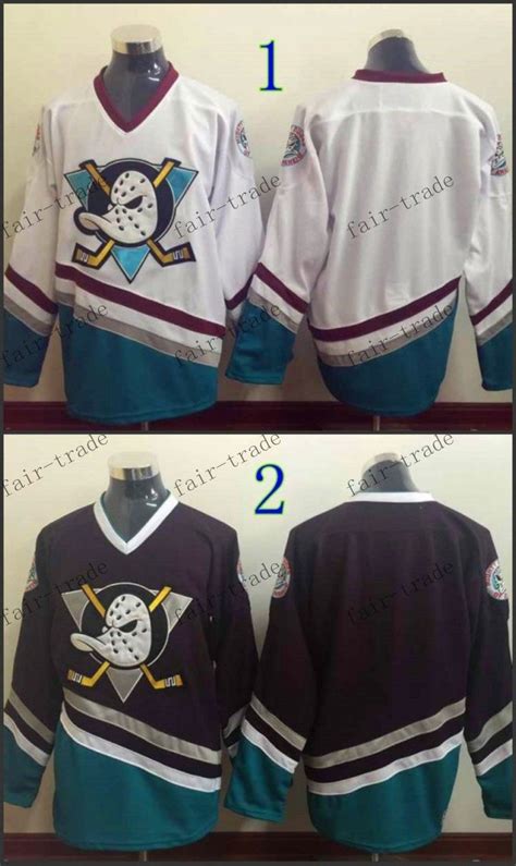 2017 Anaheim Ducks Mighty Ducks Blank Ccm Throwback Vintage Jersey