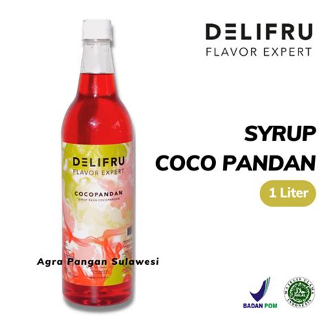 Jual Syrup DELIFRU COCOPANDAN Sirup Kelapa Pandan Premium 1 L 1000 Ml