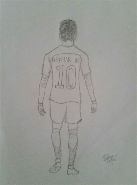 Neymar Jr Drawing Easy