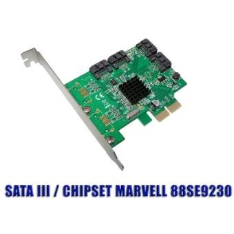 Carte Contrôleur PCIe 4 PORTS SATA 3 6G CHIPSET MARVELL 88SE9230