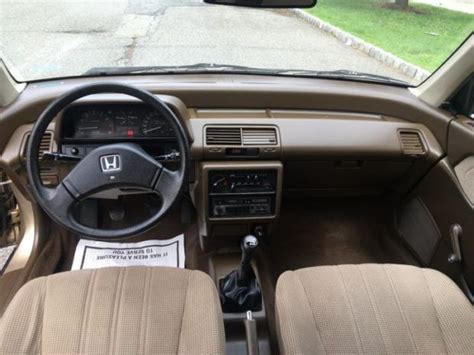 91 Honda Civic Hatchback Interior