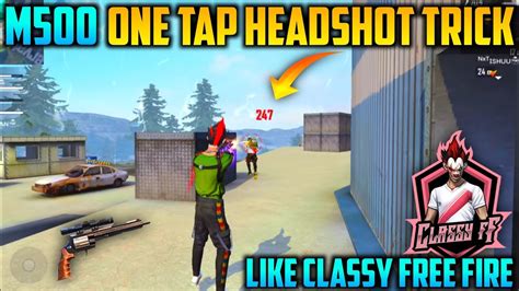 Classy Free Fire M500 Headshot Trick 🎯⚡ M500 Aim Lock Trick M500