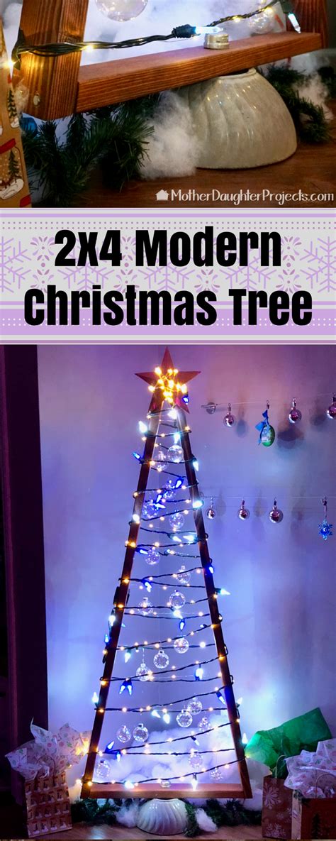 Alternative Diy Wood 2x4 Christmas Tree Mother Daughter Projects